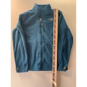 The North Face Boys Size 10-12 Medium Blue Fleece Zip Up